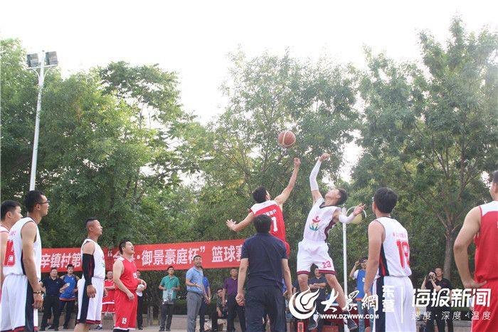 文汇街道辛镇村2019年“金基地产·御景豪庭”杯篮球赛激情开赛