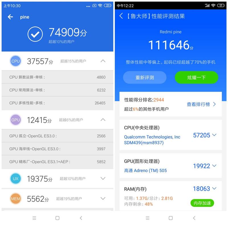 4000毫安电池红米手机,红米7与红米7a哪个值得购买