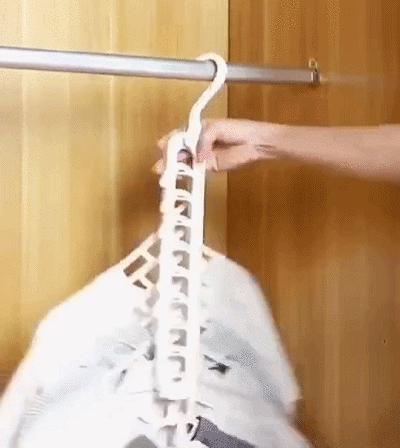 魔术衣架可以挂几件衣服,魔术衣架1个顶8个衣柜瞬间扩容8倍