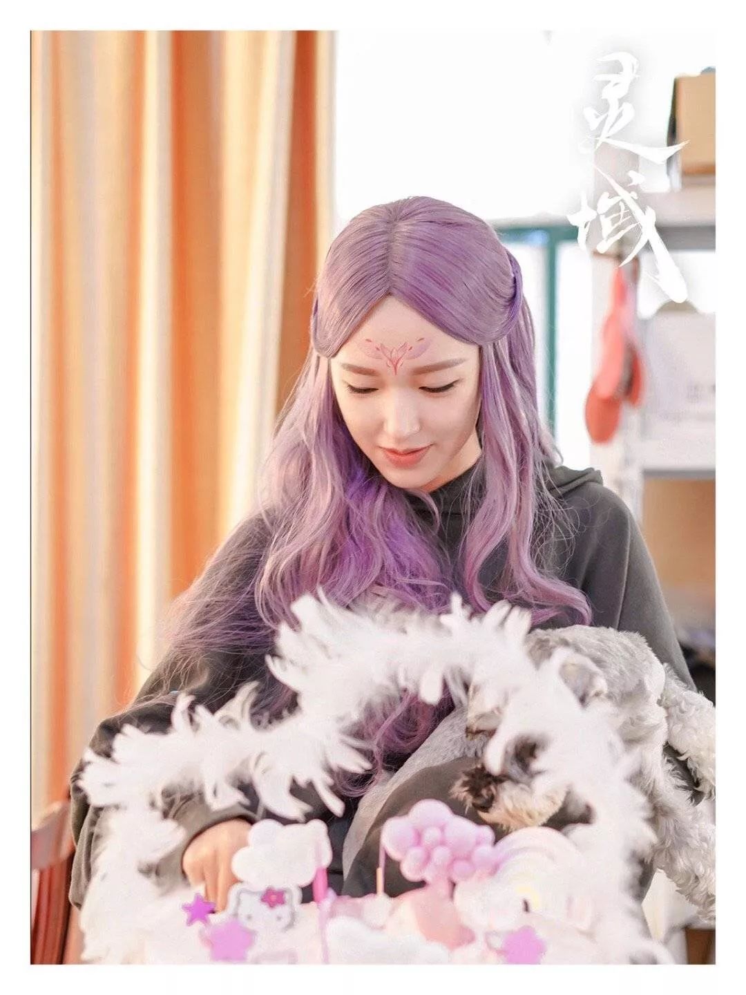 程潇头发颜色好看,程潇头发颜色粉