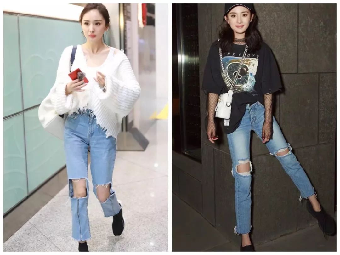 杨幂泫雅风,泫雅机场黑西服穿搭