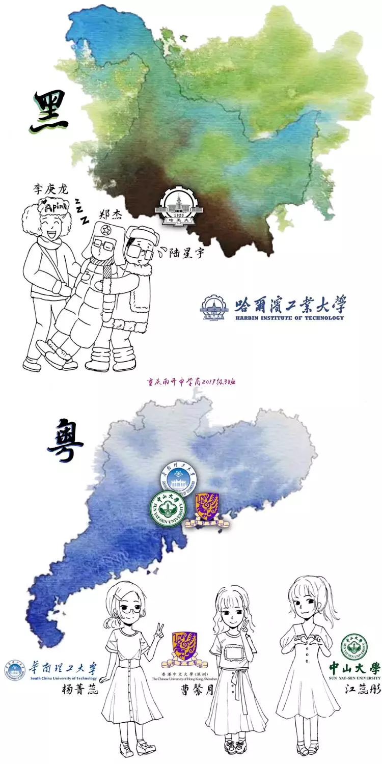 重庆南开中学2020级毕业典礼图片,重庆南开中学毕业去向手绘版