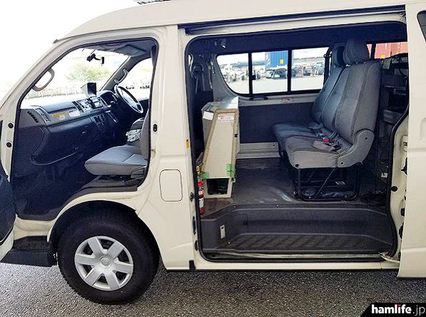 「火腿专题」雅虎拍卖一台丰田4驱广播转播车，配电动天线伸缩杆天线，价格1万日元起拍