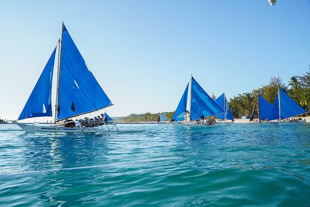 绝美落日长滩岛,长滩岛落日风