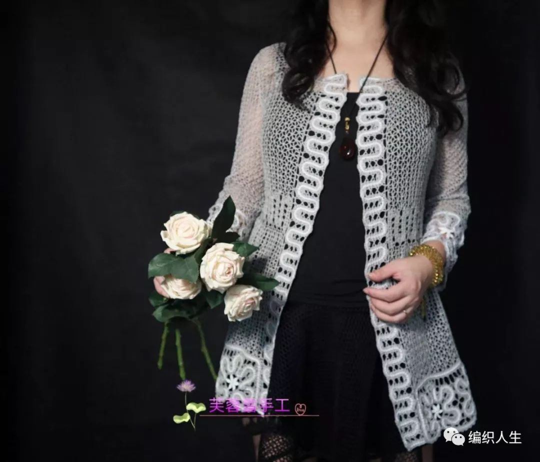 钩一件完整的开衫毛衣视频,比利时开衫