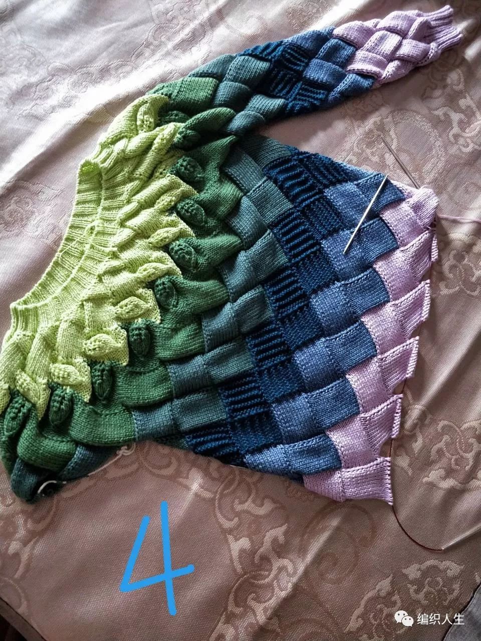 日本白桦正针毛衣编织视频,白桦裙子编织详细教程