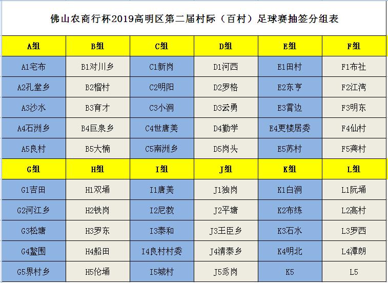 高明区第四届足球百村杯,高明区百村足球赛