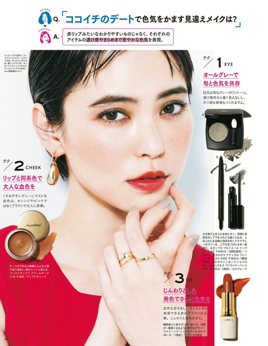 日本爆火口红色号,森绘梨佳同款口红