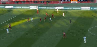 河北华夏马尔康进球,富力4比2扎哈维