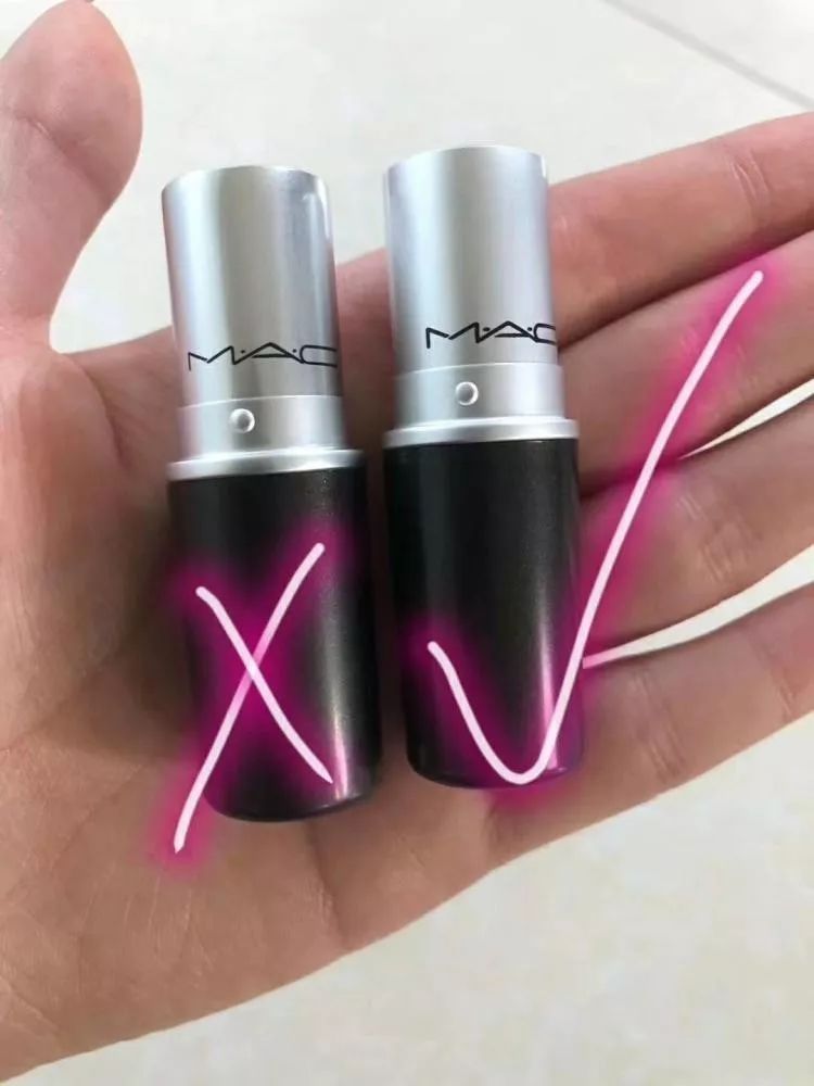 mac口红185两支是真的假的,最新mac口红510真假鉴别