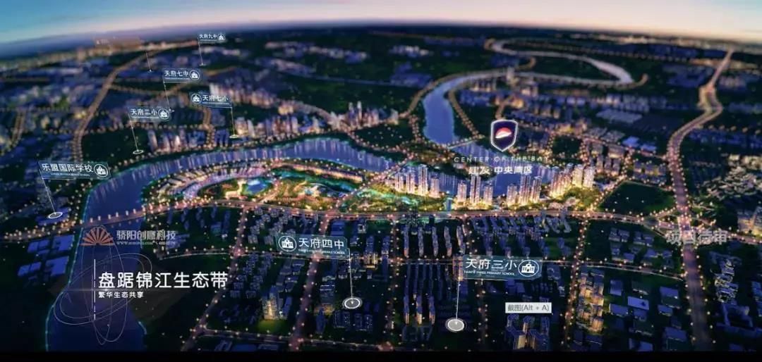 成都天府新区颜值最美楼盘,天府中央商务区楼盘