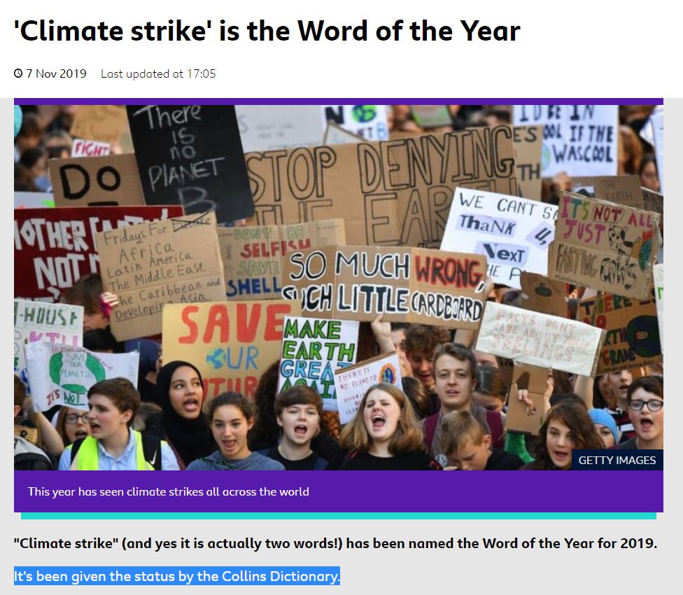 2019年流行英语热词,各大英文词典年度热词