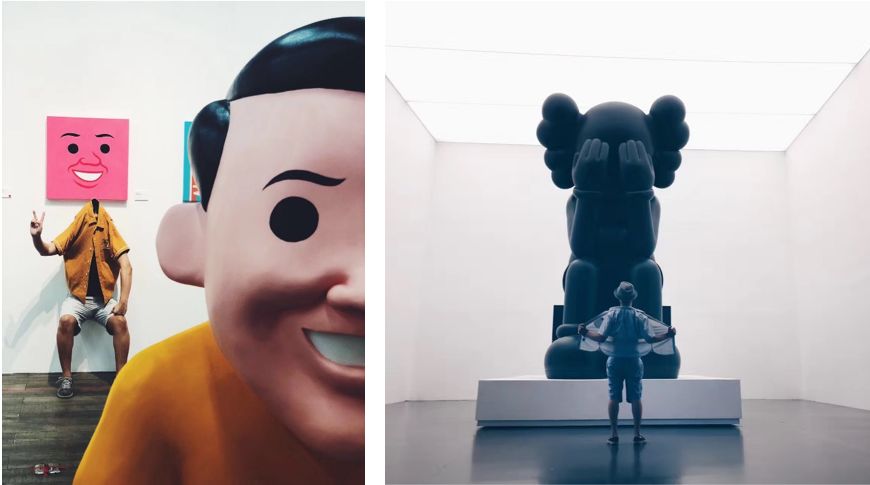 这张图非常火，网友留言说：这个星星就不知道把板凳往前挪一挪吗