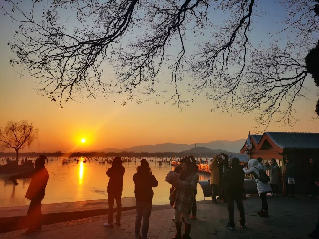 壮观的颐和园,颐和园冰面惊艳场面