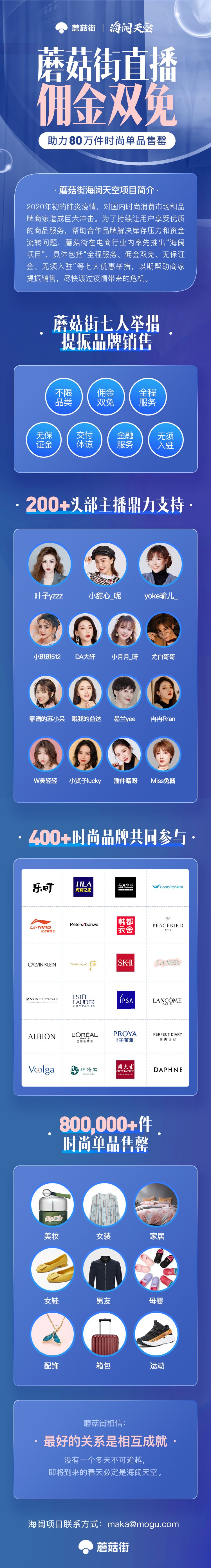 “疫时”蘑菇街首推佣金双免，或是服装品牌的新机会