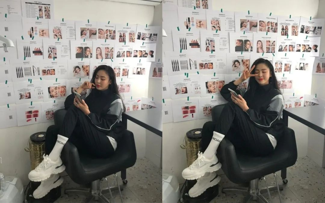 女爱豆仿妆教程,爱豆实际妆容与镜头里的妆容