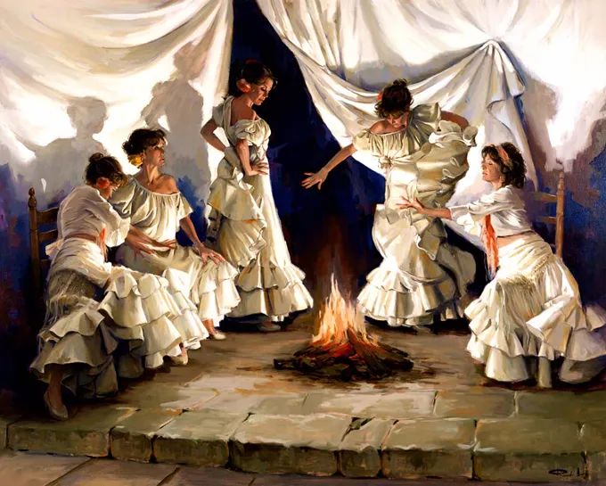 西班牙两位绘画大师笔下的曼妙形体，美的远远超乎你的想象