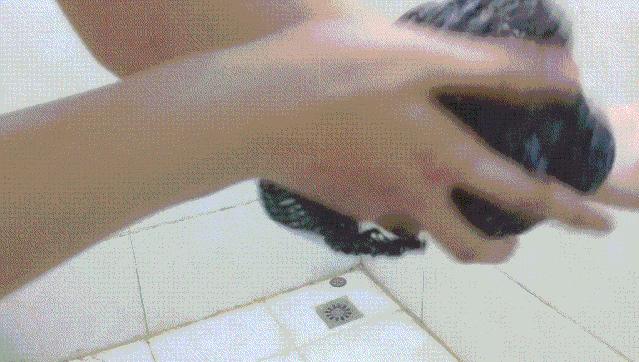 日式碳纤维洗澡巾,日系竹炭搓澡巾