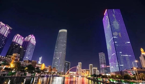 案例丨飞利浦照明采用ColorKineticsLED柔性光带助力津塔