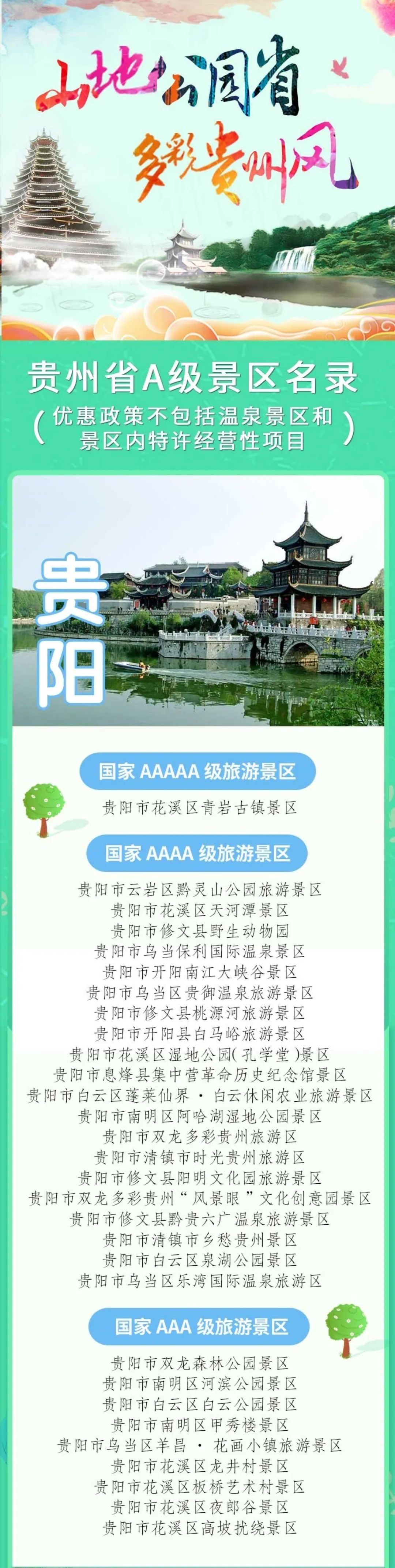 贵州a级景区对8省市游客免门票,贵州a级景区免门票的有哪些