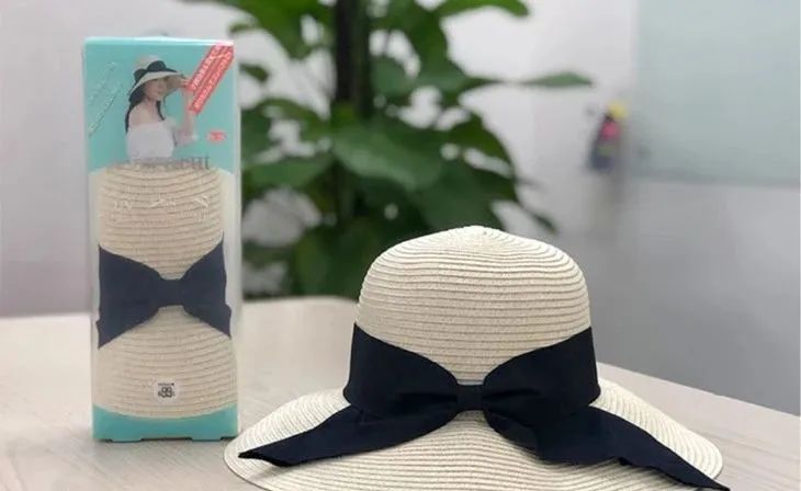 孙俪同款遮阳防晒帽60头围,孙俪同款遮阳防晒帽打蝴蝶结
