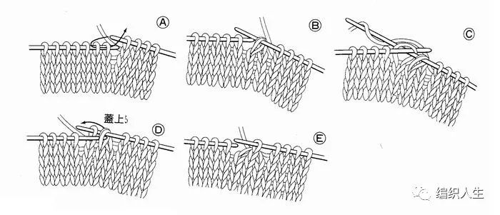 棒针织毛衣怎么看图解,怎样看棒针加针减记号