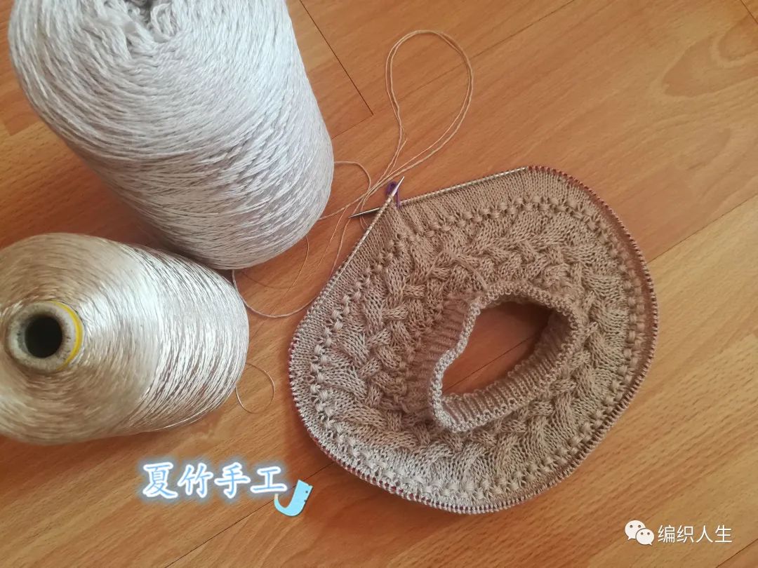 女士棒针斑马图案长袖套头毛衣,棒针套头毛衣从下往上织款式图解