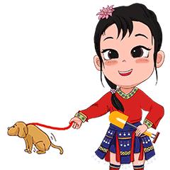 壮美广西乡风文明表情包使用截图,壮美广西乡风文明表情包