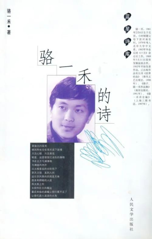 骆一禾最经典的10首诗,骆一禾诗解析