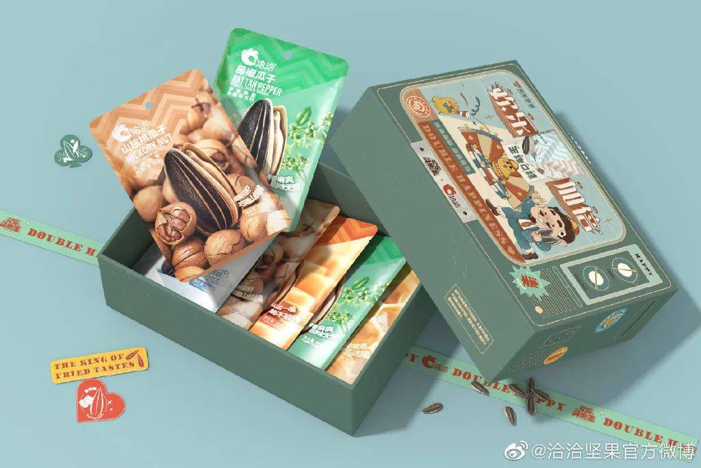 洽洽瓜子和洽洽多味瓜子哪个好吃,洽洽瓜子包装设计表现形式和手法