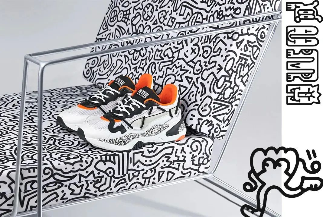 puma联名神仙配色,puma新款涂鸦