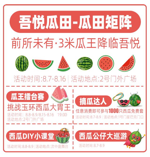 玉环头闻丨西瓜免费吃!免费送!吾悦这是什么惊天福利