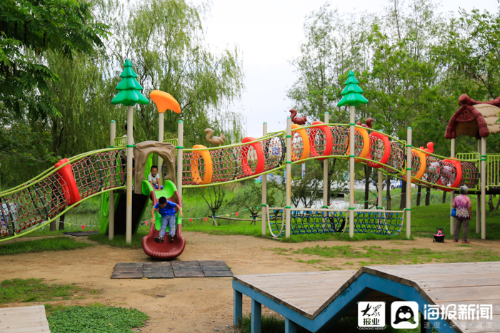 东营秋月湖公园,东营秋月湖风景