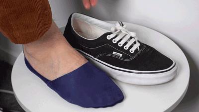 不易掉跟的船袜 (防掉后跟船袜)