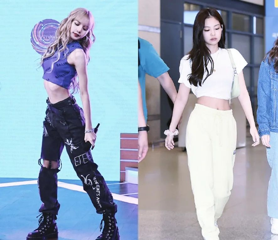 女团裤子宽松同款,女团服装显瘦遮胯平价