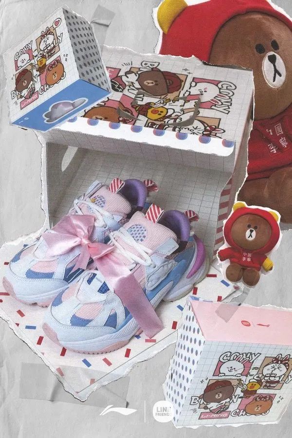 李宁linefriends联名衣服,李宁linefriends联名连帽卫衣