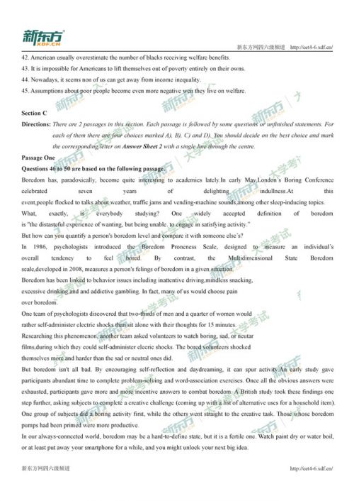 2020年12月英语四级真题第三套讲解,2020年6月英语四级真题及答案解析