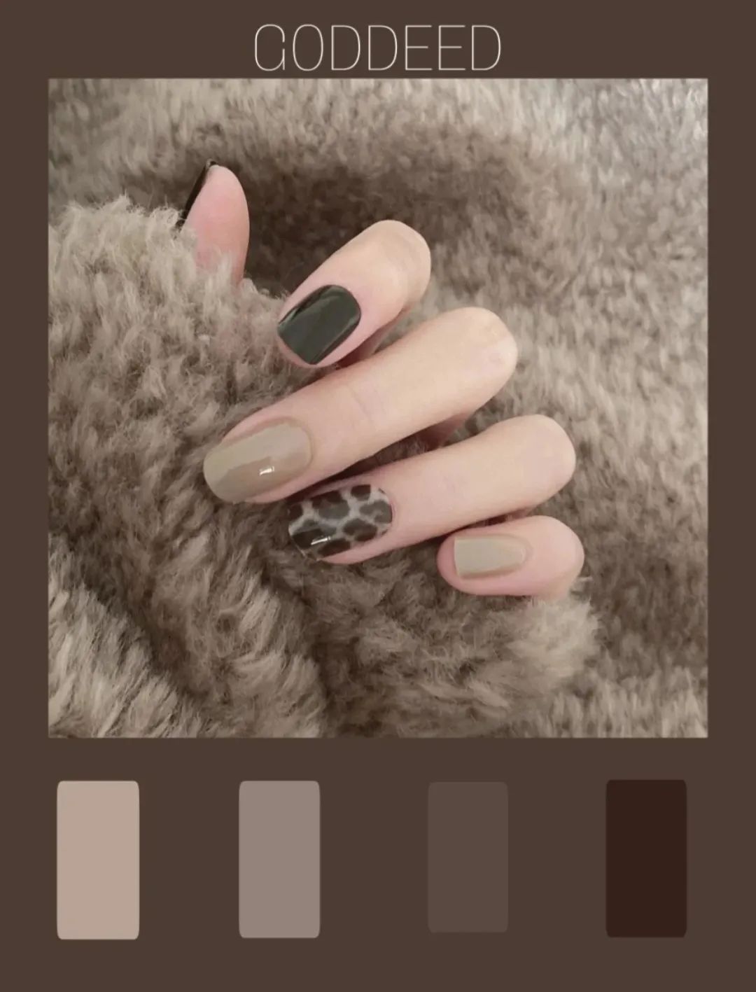 简单款美甲显手白高贵冬天,这100款秋冬美甲也太好看了吧