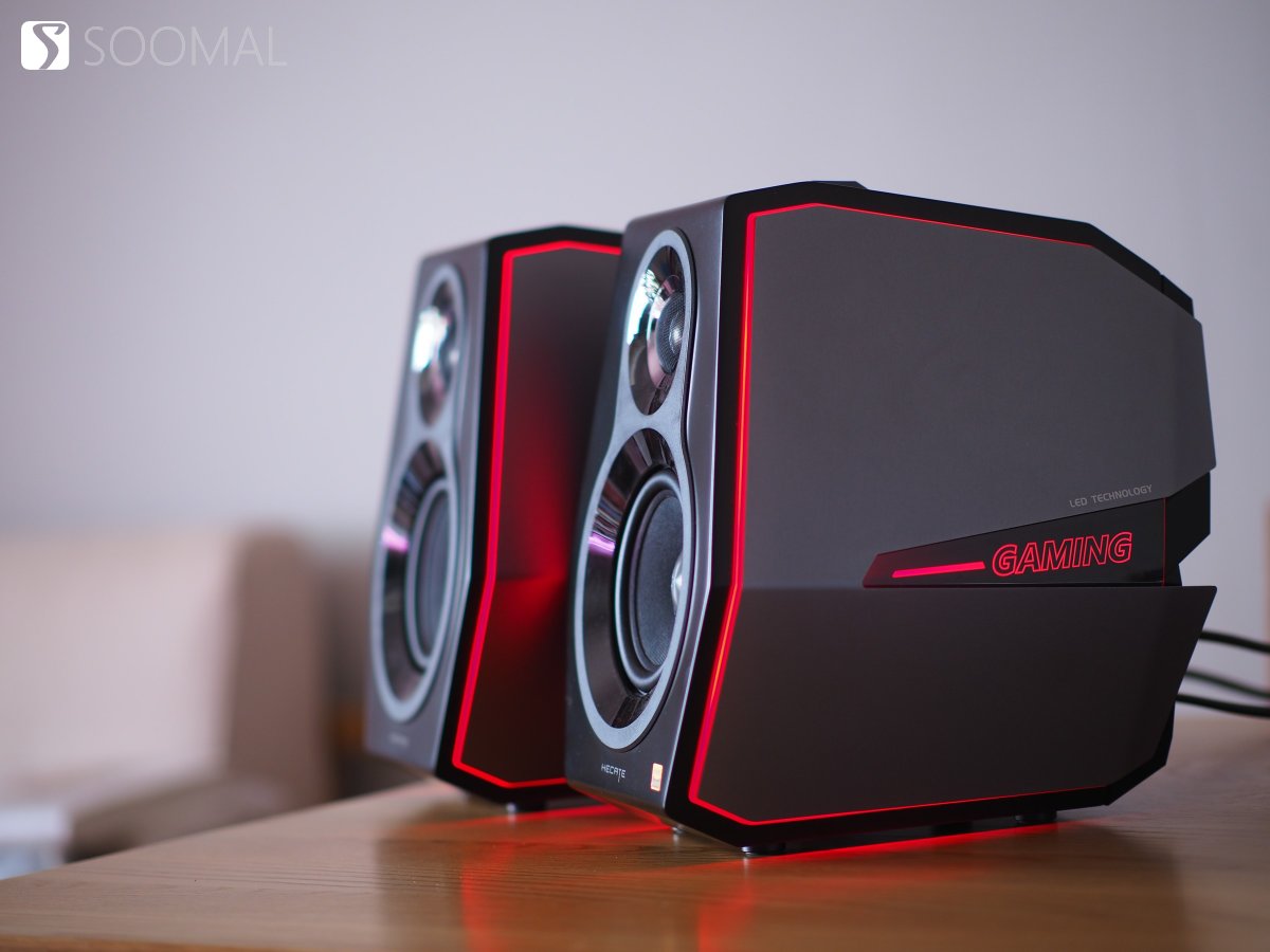 漫步者HECATEG5000红色音响,漫步者HECATE电竞游戏系列音箱