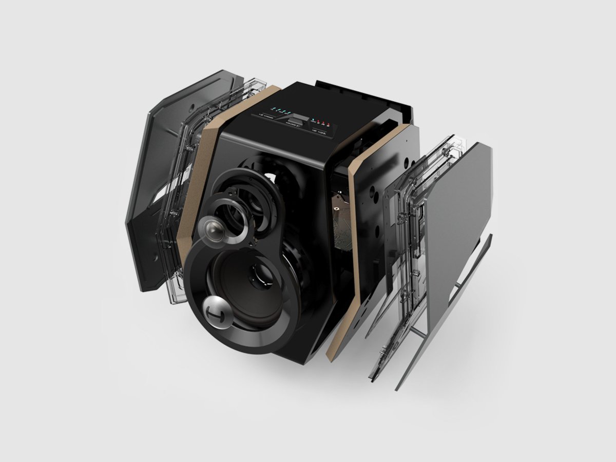 漫步者HECATEG5000红色音响,漫步者HECATE电竞游戏系列音箱