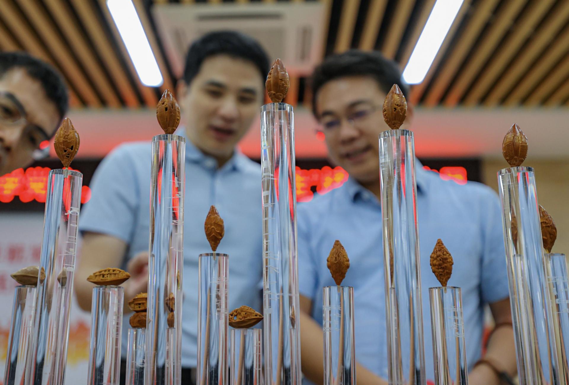 航城街道举办核雕展庆祝建*党**100周年