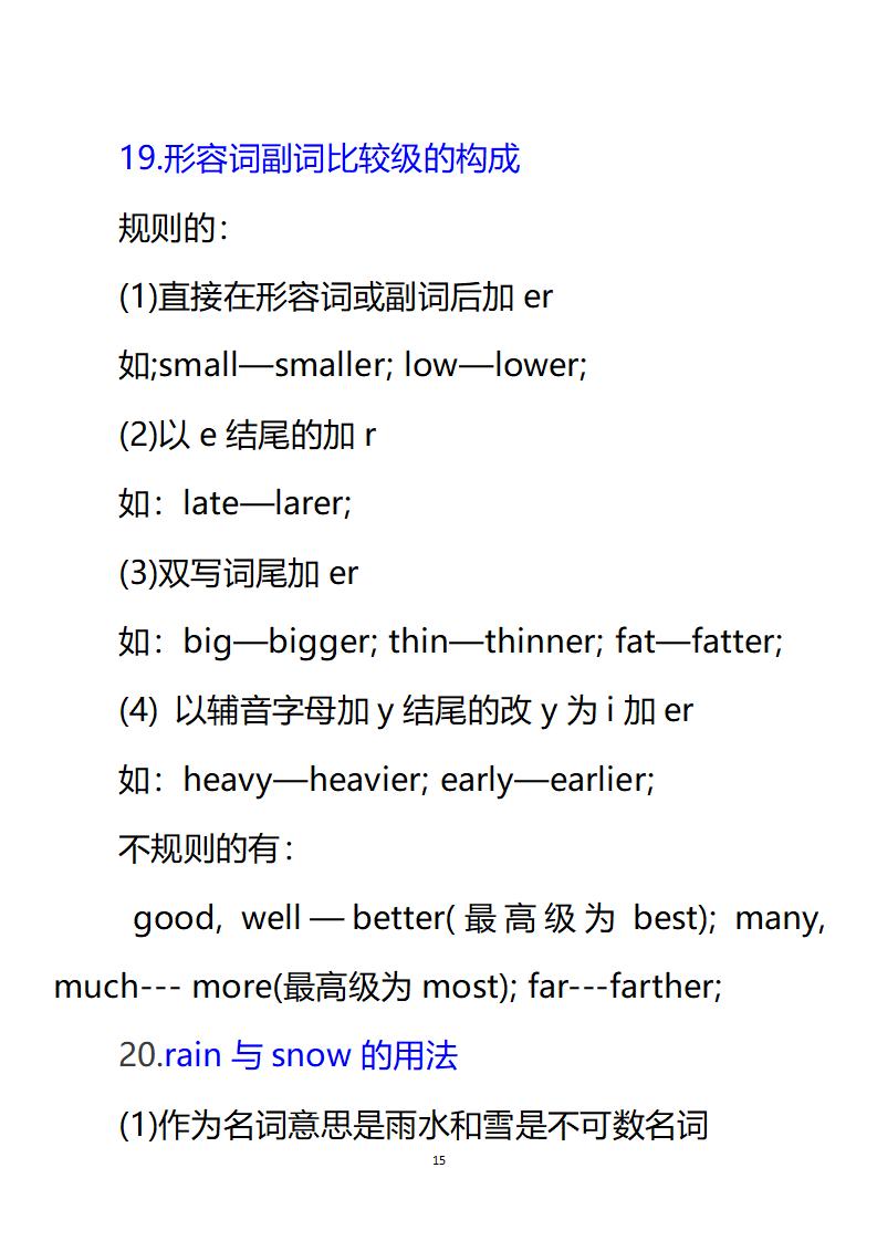 小升初六年级必考英语,六年级小升初英语知识点7天背完