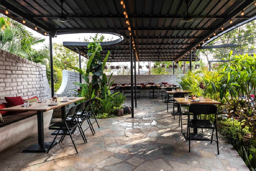 小资情调的花园餐厅,花园餐厅很美