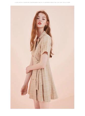 气质系带连衣裙,气质系带收腰连衣裙