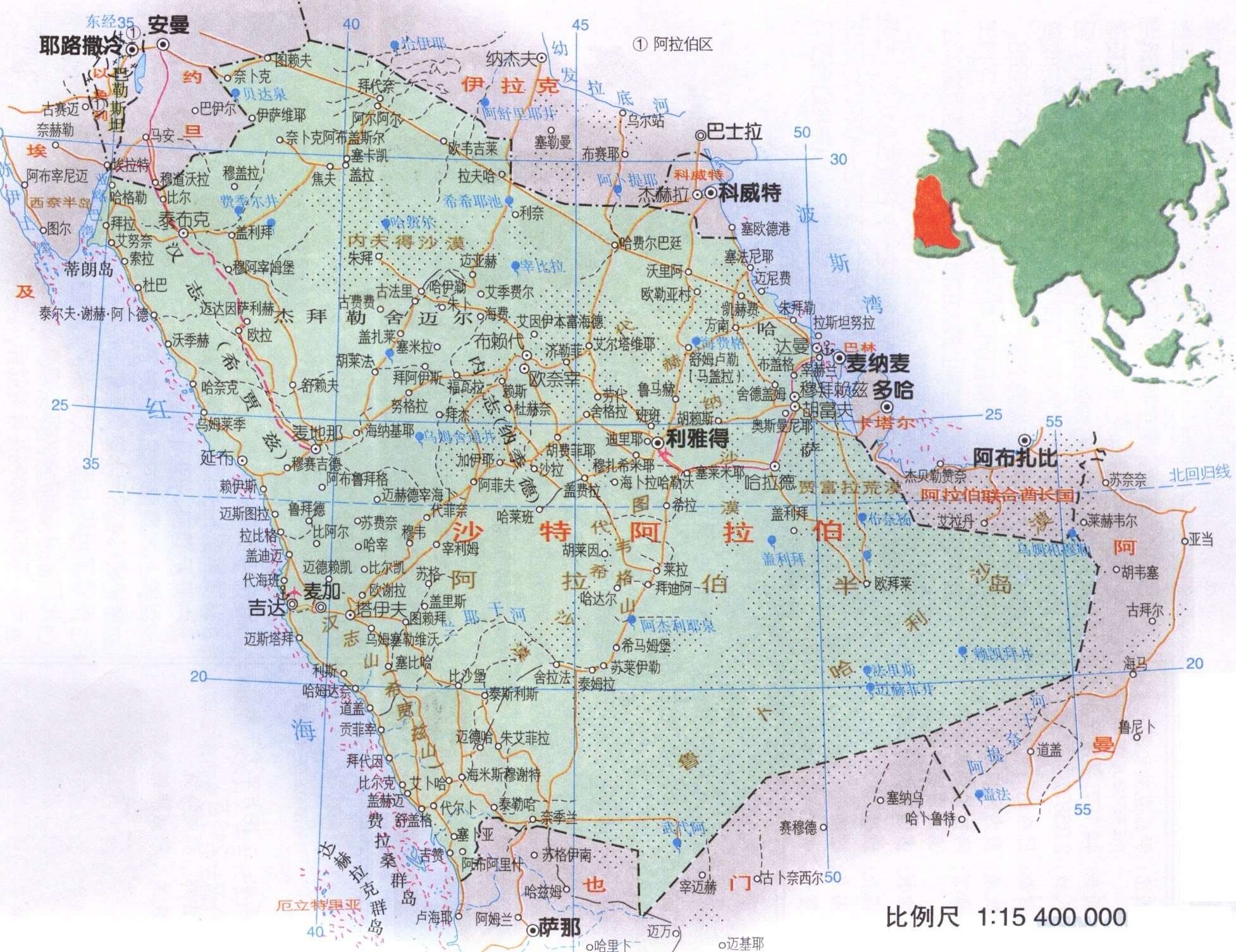 沙特阿拉伯水资源稀少原因,沙特阿拉伯属于沙漠还是沙地