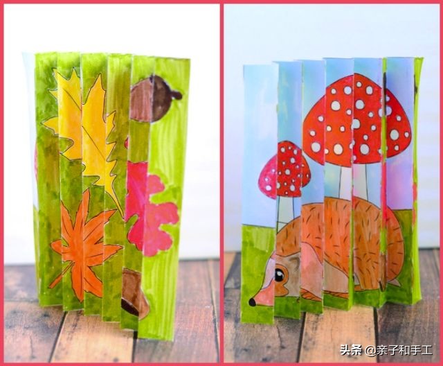 创意手工折纸挂起来装饰,手工折纸创意垃圾桶照片