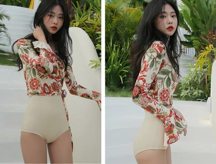 海滩泳衣清爽又时髦,海边度假必备沙滩裙泳衣