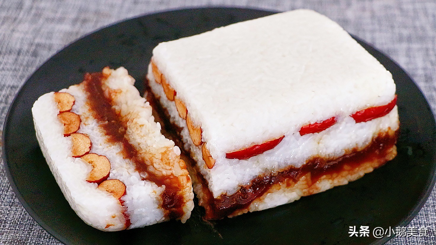 糯米别再包粽子了教你做糯米切糕,糯米别包粽子了加了3个鸡蛋