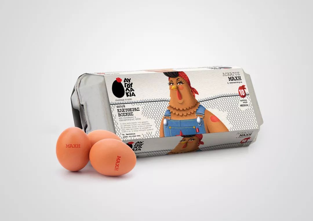 鸡蛋包装还可以这样利用,鸡蛋极简高端包装设计