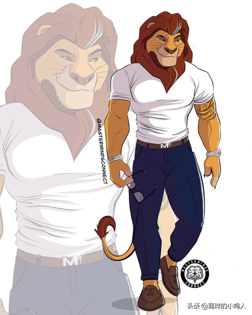 狮子王的最帅变身,狮子王拟人化